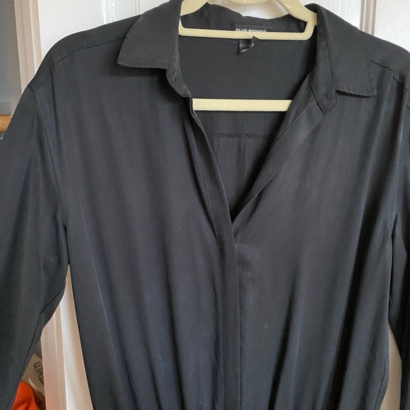 Black Club Monaco long sleeve collared jump suit - Picture 6 of 6